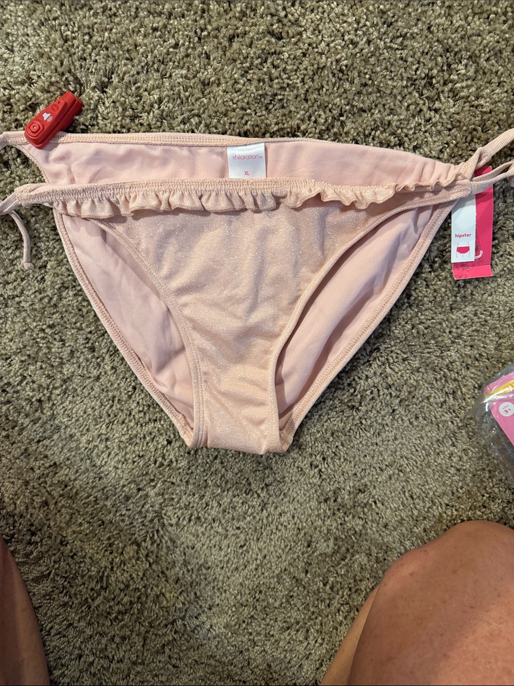 Xhilaration Pink Ruffle Bikini Bottom